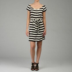 Jump Girl Junior's Rugby Stripe Scoop Neck Dress