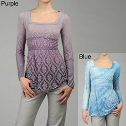 Six Twenty Seven Women's Smocked Burnout Tunic