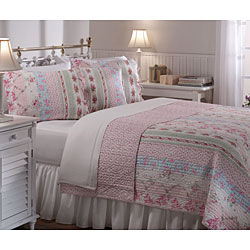 Lizzy Patchwork Floral Quilt Set