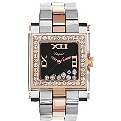 Chopard Women's 'Happy' Two-tone Diamond Sport Watch