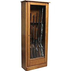 Mulley Ten Gun Storage Cabinet with Curio Display