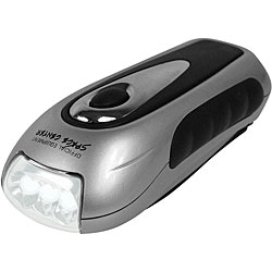 Hand Crank LED Flashlight and Cell Phone Charger