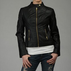 Baby Phat Women's Faux Leather Moto Jacket