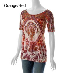 Mineral Brand Women's Sublimation Print Short-sleeve Tunic
