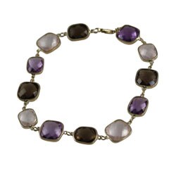 14k Yellow Gold Multi-gemstone Bracelet