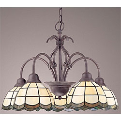 Skeppa 5-light Tiffany-style Chandelier