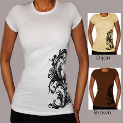 Retrofutura Women's Gothic Roses Retro T-shirt