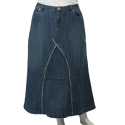 Mwah Women's Plus Size Denim Skirt