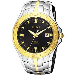 Pulsar Men's Stainless Steel and Goldplated Dress Sport Watch