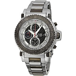 Pulsar Men's Tech Gear Steel and Black Carbon Fiber Case Watch