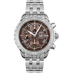 Swiss Watch International Men's Brown Dial Chronograph Watch