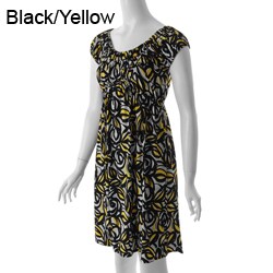 Sangria Women's Stretch Knit Cap Sleeve Dress