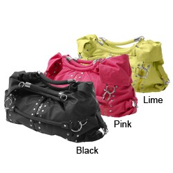 Je Veux Double Handle Studded Handbag