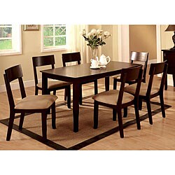 Meiska Dark Walnut 7-piece Dining Furniture Set