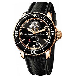 Blancpain Men's Fifty Fathoms 18k Rose Gold Case Watch