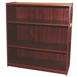 Mahogany Finish 3-shelf Bookshelf