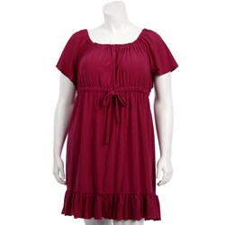 Tiana B. Women's Plus Size Empire Waist Dress