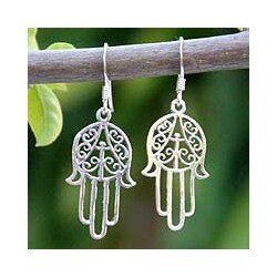 Sterling Silver 'Chimes' Dangle Earrings (Thailand)