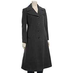 DKNY Women's Long Wool Coat