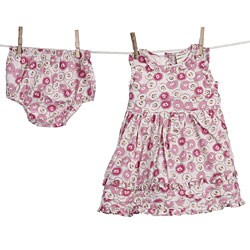 Laura Ashley Infant Girls' Ruffle Neckline Dress