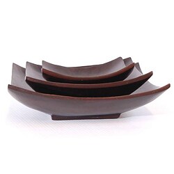 Set of 3 Mango Wood Trays/ Platters (Thailand)