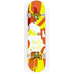 California Advanced Sports Yellow Face Skateboard