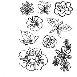 Autumn Leaves Second Nature 9-piece Clear Stamp Set