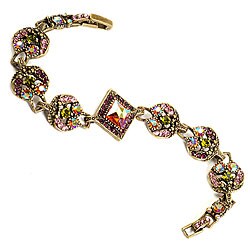 Sweet Romance Burnished Bronze 1950s Retro Bracelet