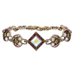 Sweet Romance Burnished Bronze 1950s Retro Bracelet