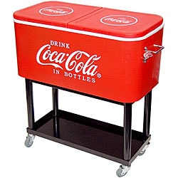 Coca-Cola Rolling Red Ice Box Cooler