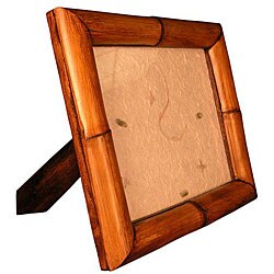 Hand-carved Bamboo 8x10-inch Picture Frame (Thailand)