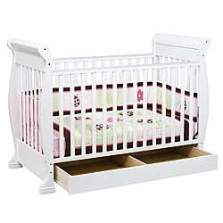 Stasia 3-in-1 Convertible White Stationary Crib