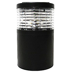Solar Powered Cylinder LED Fence Post Lights (Set of 6)