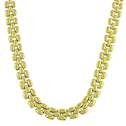 10k Yellow Gold 16-inch Polished Designer Chain Necklace (8 mm)