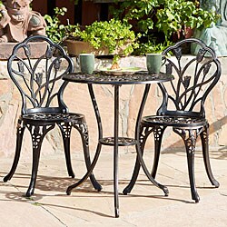 Nassau Cast Aluminum Outdoor Bistro Furniture Set online overstock coupons, overstock deals 24hrs