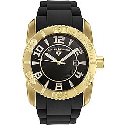 Swiss Legend Men's Commander Black Rubber Watch