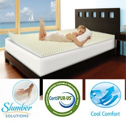 Slumber Solutions Highloft Cool 2-inch Memory Foam Topper