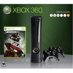 Xbox 360 Elite System - Limited Edition Splinter Cell Conviction Bundle (250GB HD, 2 Controllers, Game)