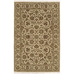 Hand-knotted Shiraz Beige Wool Rug (2'6 x 8')