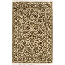 Hand-tufted Shiraz Beige Oriental Wool Rug (8' x 11')