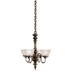 Joseph Henry 4-light Bronze Finish Chandelier