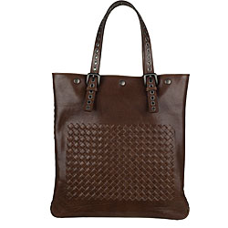 Bottega Veneta Brown Woven Leather Tote