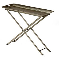 Nickel-plated Iron Antique Butterfly Tray Table (India)