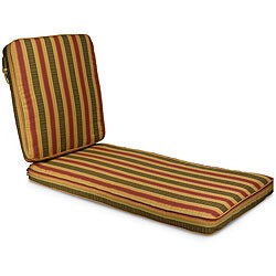 Outdoor 25" Wide Chaise Lounge Cushion with Sunbrella Fabric - Stripes