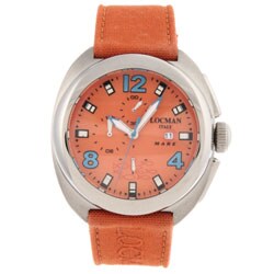 Locman Men's Mare Collection Titanium Oversized Orange Watch