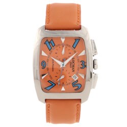 Locman Men's Tonneau Titanium Orange Watch