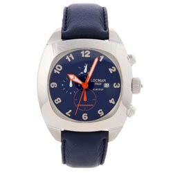 Locman Men's 1970 Collection Oversized Blue Watch