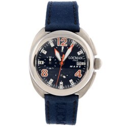 Locman Men's Mare Collection Titanium Blue Watch