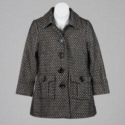 Chow Fun Big Girl's Wool Blend Tweed Jacket