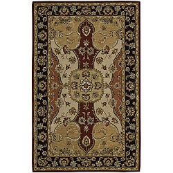 Hand-tufted India House Gold Wool Rug (3'6 x 5'6)